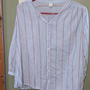 3/4 Sleeve Button Up